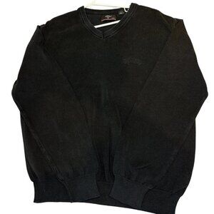 Vintage Callaway Sweatshirt Men Large Black Golf Sport Crewneck Pullover Sweater